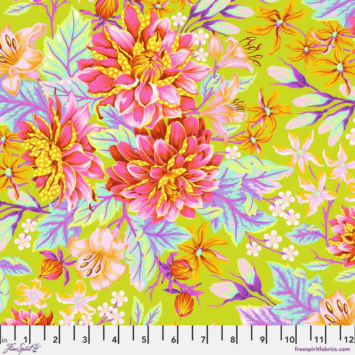 Tula Pink Flutterby Tulips Large 2024 Scrap Rare OOP Prewashed