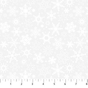 Snowflakes for Basically Black and White for Northcott Fabrics