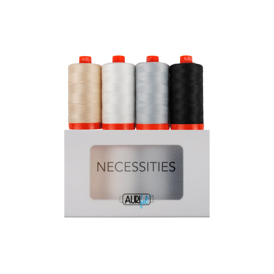 NECESSITIES by Aurifil - 4 large spools of basics