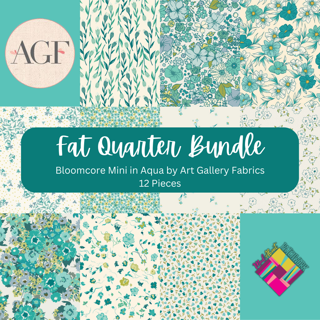 Bloomcore Mini Bundle in Aqua (10FQs) by AGF Studio