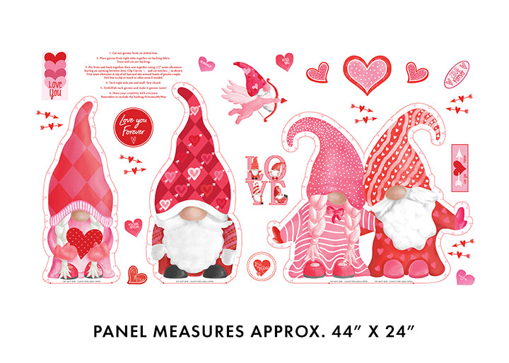 Be My Gnomies Doll Panel