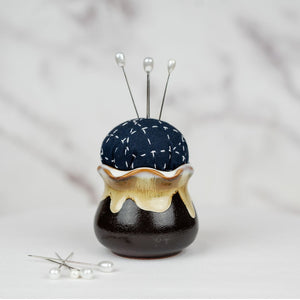 Pin Cushion - Coffee & Cream