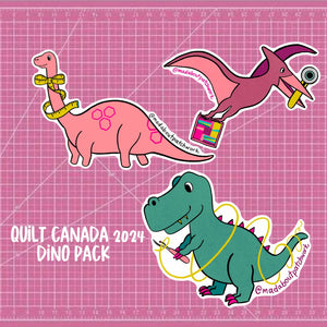 Quilt Canada 2024 - Dino  Pack - Mad About Patchwork Sticker