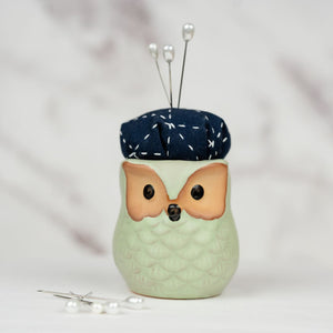 Pin Cushion - Owl - Tall Sage