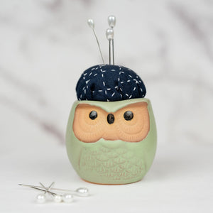 Pin Cushion - Owl - Short Sage