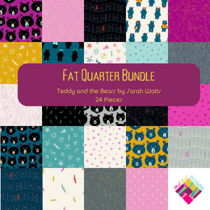 Teddy and the Bears Fat Quarter Bundle (24 FQs) by Sarah Watts