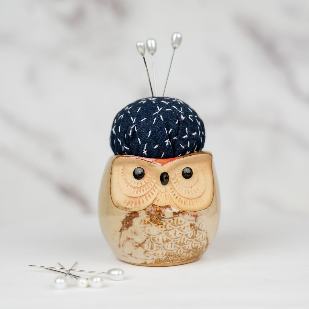 Pin Cushion - Owl - Short Brown