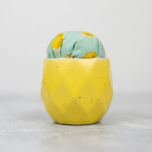 Pin Cushion - Geo Yellow