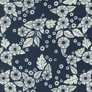 Floral Scatter in Navy for Field of Flowers by Katharine Watson for Moda Fabrics