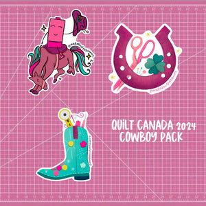 Quilt Canada 2024 - Cowboy Pack - Mad About Patchwork Sticker