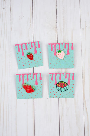 Strawberry Pins