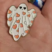 Halloween Ghost Enamel Needle Minder for Embroidery & Cross-Stitching