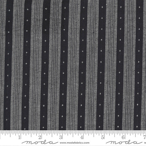 Dots and Stripes in Charcoal from Low Volume Wovens by Jen Kingwell for Moda Fabrics