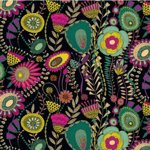 Black Windswept by Sally Kelly for Twilight by Windham Fabric