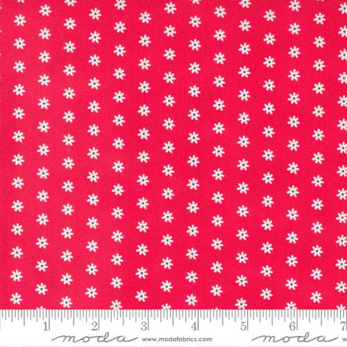 Daisy Dot in Cranberry from Berry Basket by April Rosenthal for Moda Fabrics