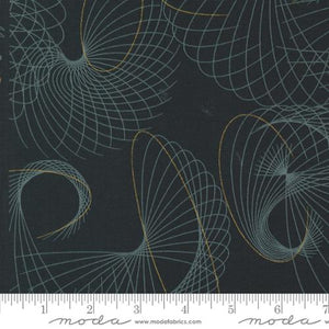 Winter Winds in Ebony for Shimmer by Zen Chic for Moda Fabrics