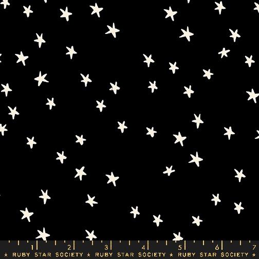 REMNANT - Starry in Black - WIDEBACK 108" - Alexia Marcelle Abegg for Ruby Star Society - 57" x 108"