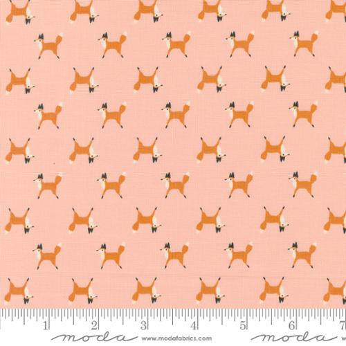 Fox Trot in Blush for Woodland Wonder by Gingiber for Moda