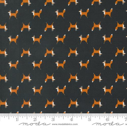 Fox Trot in Midnight for Woodland Wonder by Gingiber for Moda