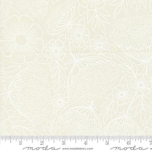 Queen Annes Lace in Porcelain for Field of Flowers by Katharine Watson for Moda Fabrics