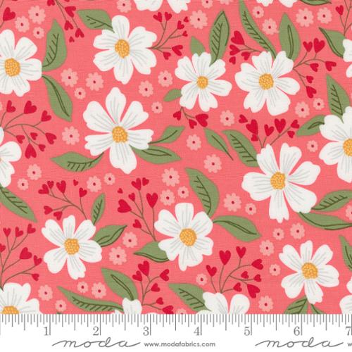 Florals in Lipstick for Love Blooms by Lella Boutique for Moda Fabrics