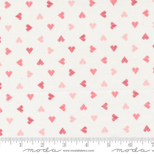 Sweetheart Valentines Hearts in Lace for Love Blooms by Lella Boutique for Moda Fabrics