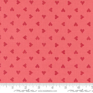 Sweetheart Valentines Hearts in Lipstick for Love Blooms by Lella Boutique for Moda Fabrics