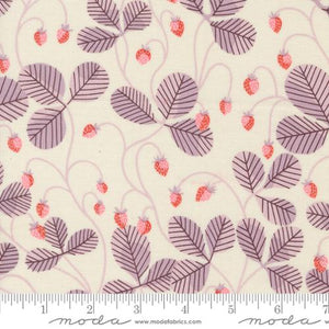 Strawberry Vines in Natural by Lizzy House for Love Letters by Moda fabrics