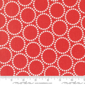 Pearl Bracelets in Red by Lizzy House for Love Letters by Moda fabrics