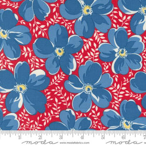 Violets in Cherry from Time & Again by Linzee McCray for Moda Fabrics