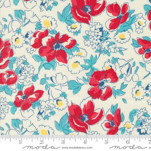 Cheerful Florals in Flour for Time and Again for Moda Fabrics