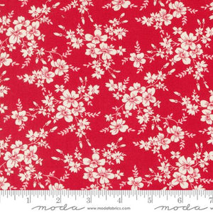 Roundtop Floral in Cherry for Time and Again for Moda Fabrics