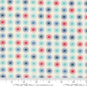 Starburst in Flour White from Time & Again by Linzee McCray for Moda Fabrics