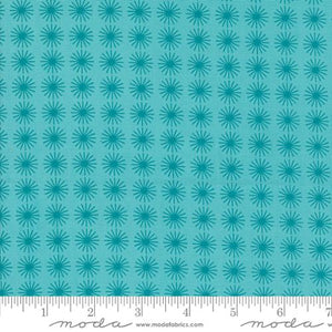 Starburst in Aqua for Time and Again for Moda Fabrics