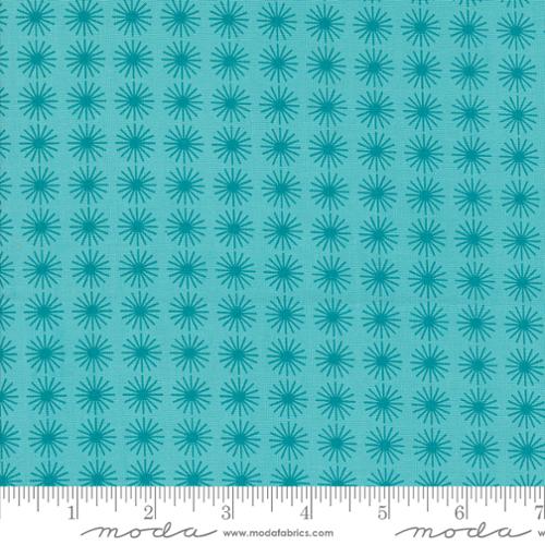 Starburst in Aqua for Time and Again for Moda Fabrics