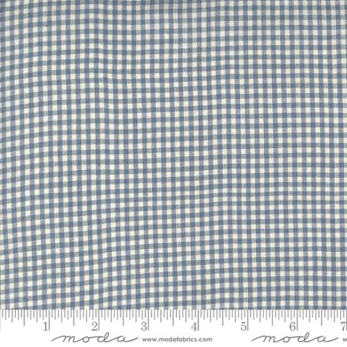 French General Woven Ginghams in Blue Pearl Small for Moda