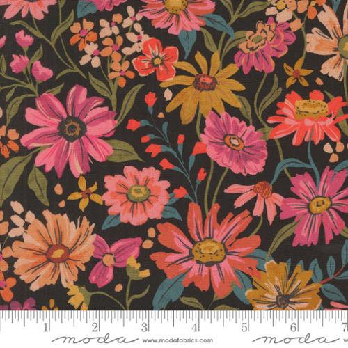 Sagewood Summerfield Florals in Night Sky for Sagewood by Crystal manning for Moda