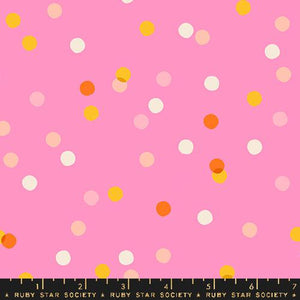 Spritz Dots in Flamingo for Carousel by Melody Miller for Ruby Star Society