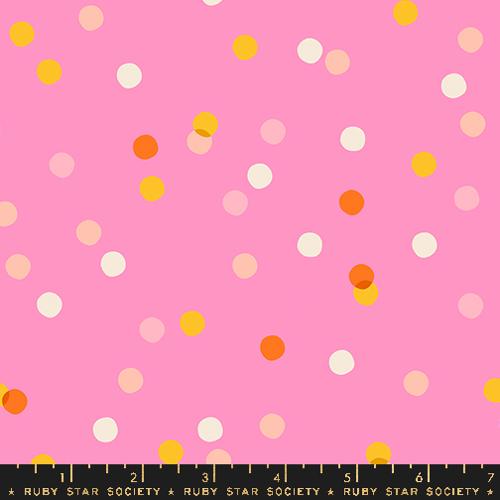 Spritz Dots in Flamingo for Carousel by Melody Miller for Ruby Star Society