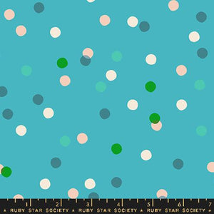 Spritz Dots in Dark Turquoise for Carousel by Melody Miller for Ruby Star Society