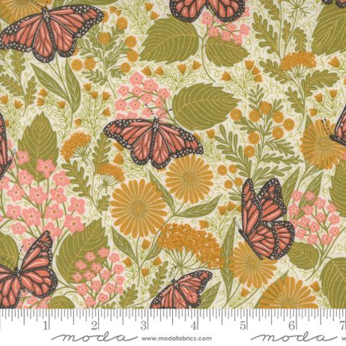 Summer Butterfly in Metallic Porcelain for Bee Garden by Gingiber for Moda