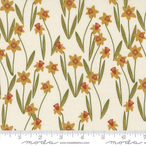 Darling Daffodils in Metallic Porcelain for Bee Garden by Gingiber for Moda