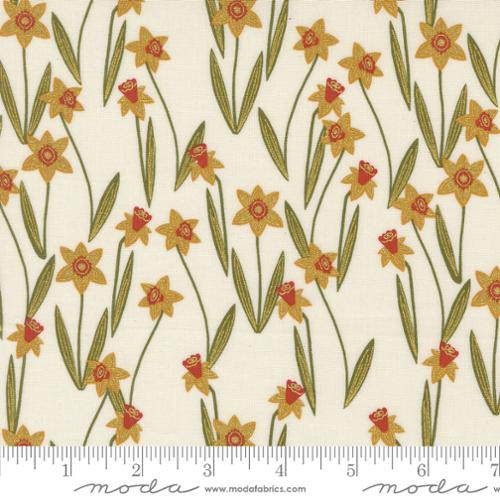 Darling Daffodils in Metallic Porcelain for Bee Garden by Gingiber for Moda