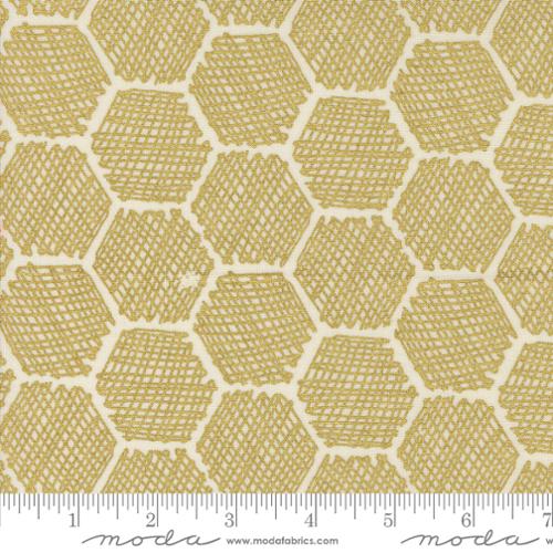 Honeycomb in Metallic Porcelain for Bee Garden by Gingiber for Moda