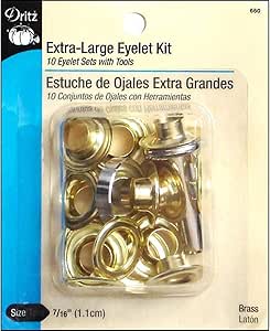 Dritz Extra Large Eyelet Kit - Gilt