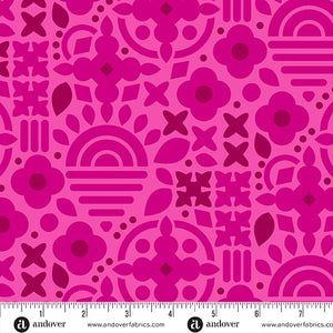 This Way & That in Cosmos for Sun Print 2025 by Alison Glass for Andover Fabrics