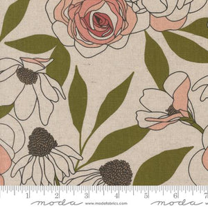 Mochi Linen in Paper - CANVAS - from Botany by Alli K for Moda Fabrics