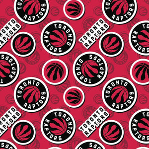 REMNANT - Toronto Raptors NBA Licensed Fabric - 18" x 28"