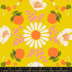 Poppy Garden in Golden Hour from Juicy by Melody Miller of Ruby Star Society for Moda Fabrics