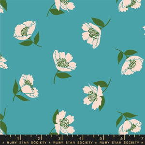 Fluttering in Dark Turquoise from Juicy by Melody Miller of Ruby Star Society for Moda Fabrics